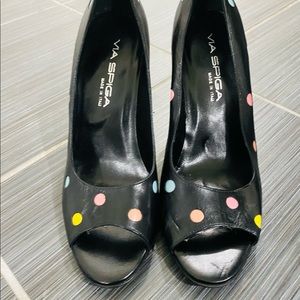 Via Spiga Peep Toe Pumps